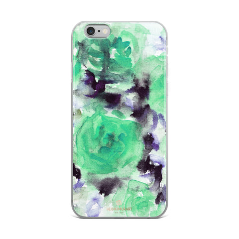 Blue Rose Floral, iPhone X | XS | XR | XS Max | 8 | 8+ | 7| 7+ |6/6S | 6+/6S+ Case- Made in USA-Phone Case-iPhone 6 Plus/6s Plus-Heidi Kimura Art LLC