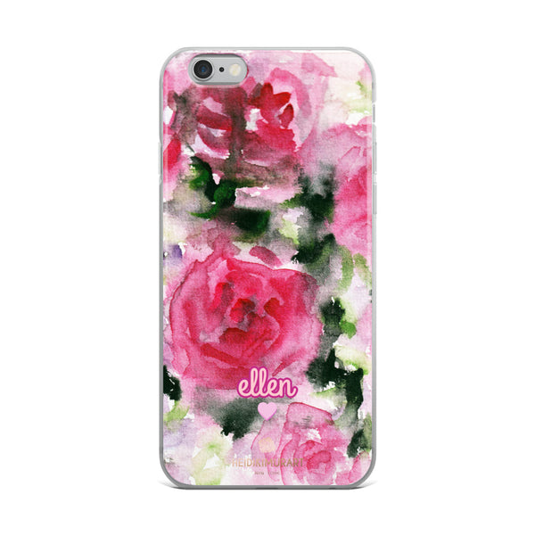 Pink Rose Personalized iPhone Case, Custom Case Phone Case-Heidi Kimura Art LLC-iPhone 6 Plus/6s Plus-Heidi Kimura Art LLC