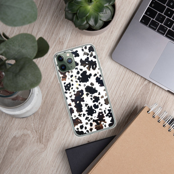 Cow Animal Print iPhone Case, BPA-Free Phone Case-Printed in USA/EU-Heidi Kimura Art LLC-Heidi Kimura Art LLC