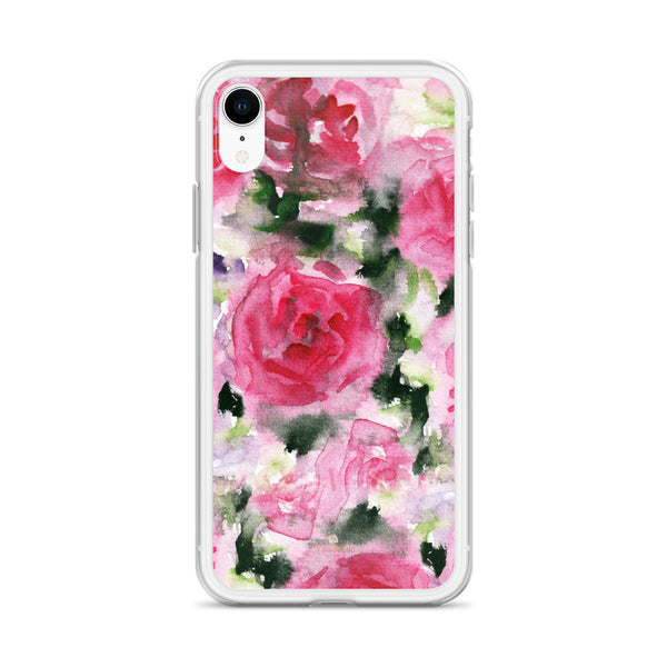 Pink Rose iPhone Case, Flower Floral Print Phone Case-Made in USA/EU-Heidi Kimura Art LLC-Heidi Kimura Art LLC