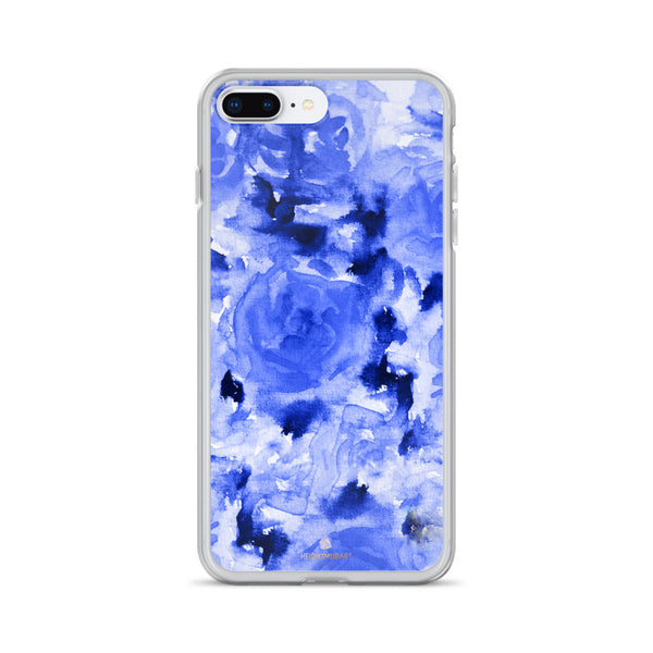 Sapphire Blue Floral Rose, iPhone X | XS | XR | XS Max | 8 | 8+ | 7| 7+ |6/6S | 6+/6S+ Case-Phone Case-iPhone 7 Plus/8 Plus-Heidi Kimura Art LLC