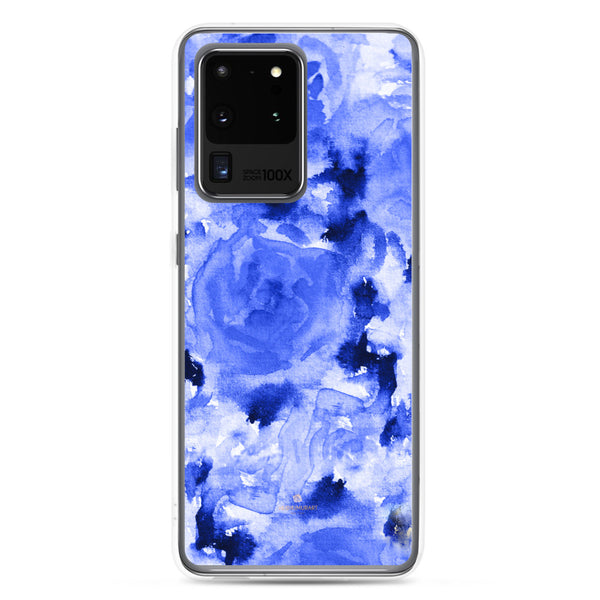 Blue Rose Floral Samsung Case, Flower Print Phone Case-Printed in USA-Heidi Kimura Art LLC-Samsung Galaxy S20 Ultra-Heidi Kimura Art LLC