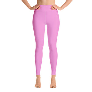 Ballet Light Pink Women's Leggings, Solid Color Active Wear Sports Long Yoga Pants-Leggings-XS-Heidi Kimura Art LLC