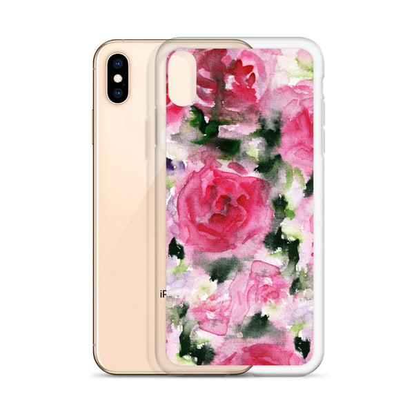 Pink Rose iPhone Case, Flower Floral Print Phone Case-Made in USA/EU-Heidi Kimura Art LLC-Heidi Kimura Art LLC