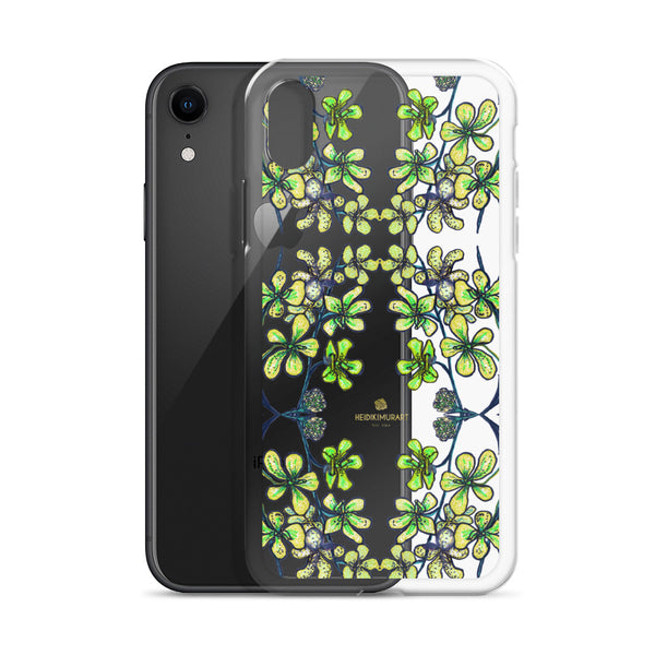 Yellow Orchids Floral iPhone Case, Flower Print Phone Case-Printed in USA/EU-Heidi Kimura Art LLC-Heidi Kimura Art LLC