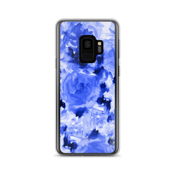 Blue Rose Floral Samsung Case, Flower Print Phone Case-Printed in USA-Heidi Kimura Art LLC-Samsung Galaxy S9-Heidi Kimura Art LLC