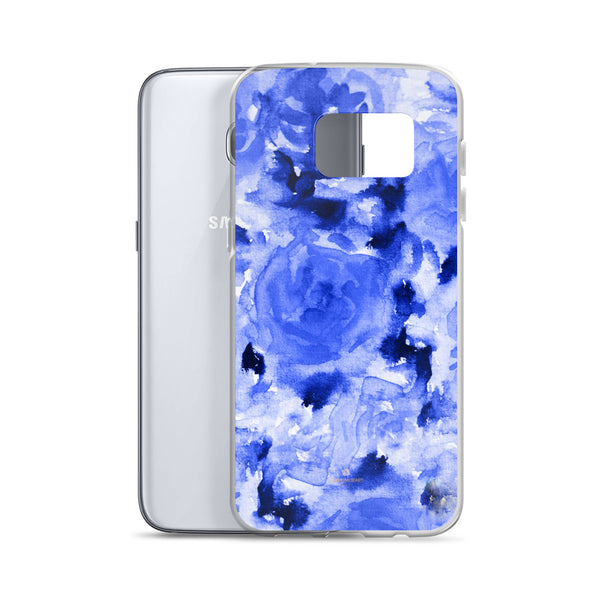 Blue Rose Floral Samsung Case, Flower Print Phone Case-Printed in USA-Heidi Kimura Art LLC-Heidi Kimura Art LLC