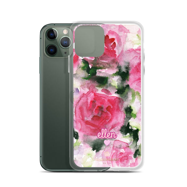 Pink Rose Personalized iPhone Case, Custom Case Phone Case-Heidi Kimura Art LLC-Heidi Kimura Art LLC