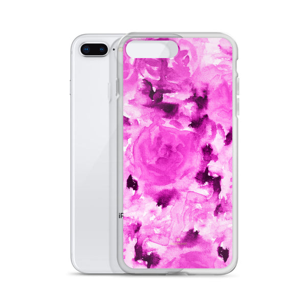 Floral Rose Print iPhone Case, BPA-Free Flexible Phone Case-Made in USA/EU-Heidi Kimura Art LLC-Heidi Kimura Art LLC