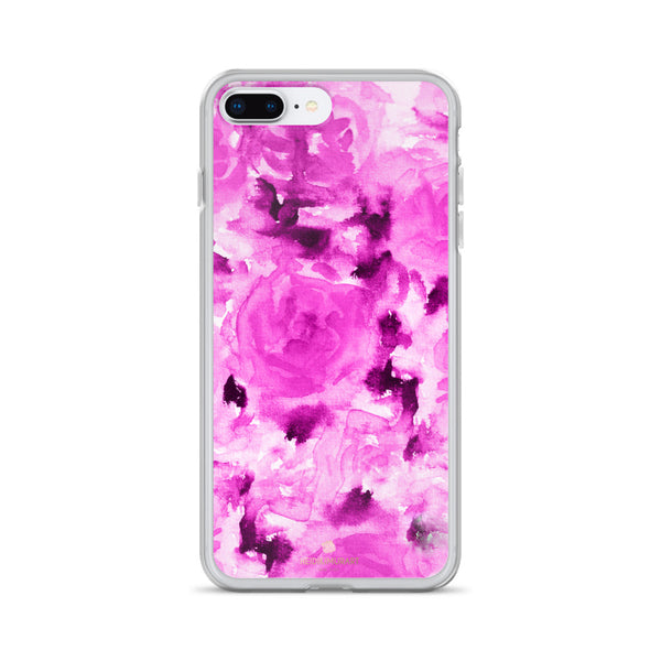 Candy Pink Rose Floral, iPhone X | 8 | 8+ | 7| 7+ |6/6S | 6+/6S+ Case- Made in USA-Phone Case-iPhone 7 Plus/8 Plus-Heidi Kimura Art LLC