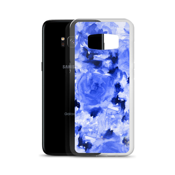 Blue Rose Floral Samsung Case, Flower Print Phone Case-Printed in USA-Heidi Kimura Art LLC-Heidi Kimura Art LLC