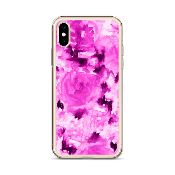 Floral Rose Print iPhone Case, BPA-Free Flexible Phone Case-Made in USA/EU-Heidi Kimura Art LLC-Heidi Kimura Art LLC