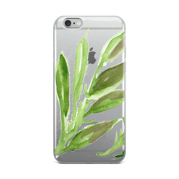 Green Leave Watercolor Print, iPhone X | XS | XR | XS Max | 8 | 8+ | 7| 7+ |6/6S | 6+/6S+ Case- Made in USA-Phone Cases-iPhone 6 Plus/6s Plus-Heidi Kimura Art LLC