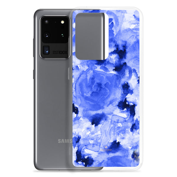 Blue Rose Floral Samsung Case, Flower Print Phone Case-Printed in USA-Heidi Kimura Art LLC-Heidi Kimura Art LLC