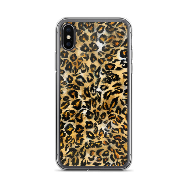 Leopard Animal Print, iPhone X | XS | XR | XS Max | 8 | 8+ | 7| 7+ |6/6S | 6+/6S+ Case- Made in USA-Phone Case-iPhone X-Heidi Kimura Art LLC