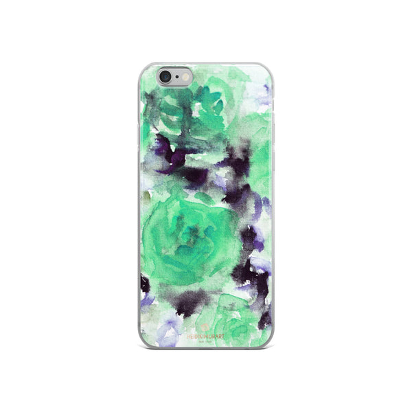 Blue Rose Floral, iPhone X | XS | XR | XS Max | 8 | 8+ | 7| 7+ |6/6S | 6+/6S+ Case- Made in USA-Phone Case-iPhone 6/6s-Heidi Kimura Art LLC