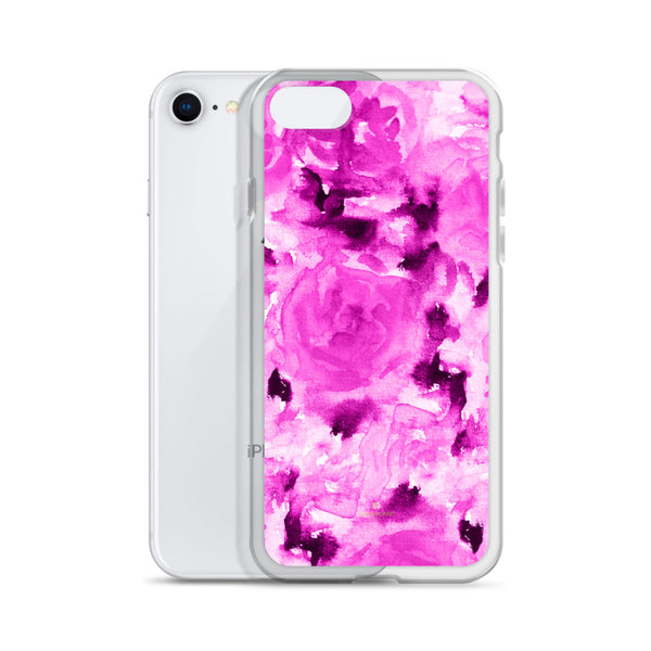 Floral Rose Print iPhone Case, BPA-Free Flexible Phone Case-Made in USA/EU-Heidi Kimura Art LLC-Heidi Kimura Art LLC