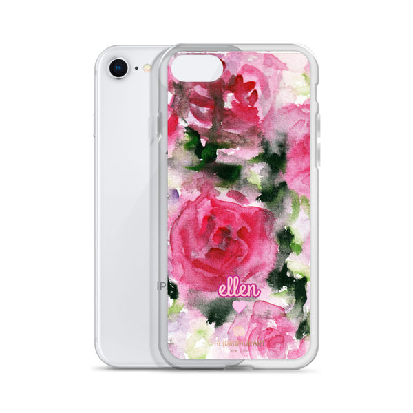 Pink Rose Personalized iPhone Case, Custom Case Phone Case-Heidi Kimura Art LLC-Heidi Kimura Art LLC