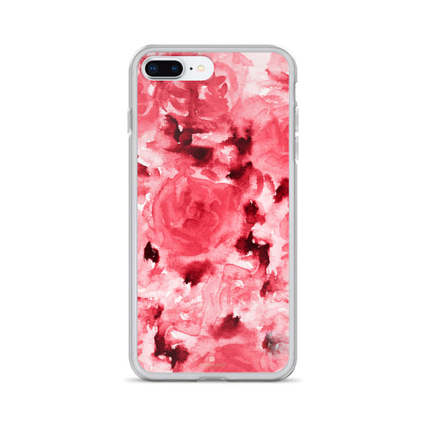 Ruby Red Rose Floral, iPhone X | XS | XR | XS Max | 8 | 8+ | 7| 7+ |6/6S | 6+/6S+ Case- Made in USA-Phone Case-iPhone 7 Plus/8 Plus-Heidi Kimura Art LLC
