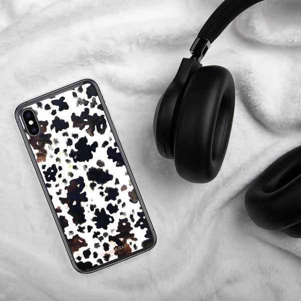 Cow Print iPhone Case, BPA-Free Animal Print Phone Case-Printed in USA/EU-Heidi Kimura Art LLC-Heidi Kimura Art LLC