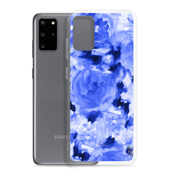 Blue Rose Floral Samsung Case, Flower Print Phone Case-Printed in USA-Heidi Kimura Art LLC-Heidi Kimura Art LLC