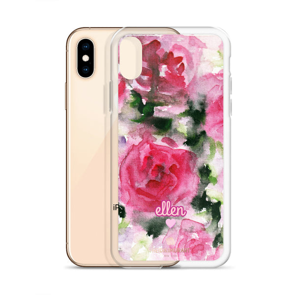 Pink Rose Personalized iPhone Case, Custom Case Phone Case-Heidi Kimura Art LLC-Heidi Kimura Art LLC