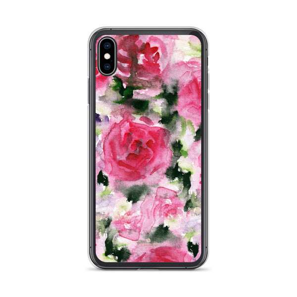 Pink Rose iPhone Case, Flower Floral Print Phone Case-Made in USA/EU-Heidi Kimura Art LLC-iPhone XS Max-Heidi Kimura Art LLC