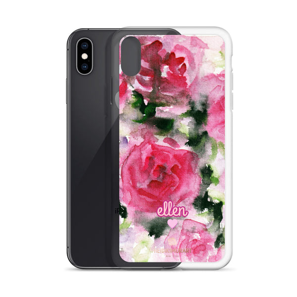 Pink Rose Personalized iPhone Case, Custom Case Phone Case-Heidi Kimura Art LLC-Heidi Kimura Art LLC