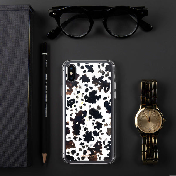 Cow Animal Print iPhone Case, BPA-Free Phone Case-Printed in USA/EU-Heidi Kimura Art LLC-iPhone X/XS-Heidi Kimura Art LLC