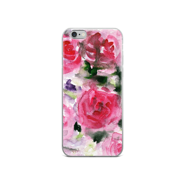 Pink French Rose Bouquet, iPhone X | XS | XR | XS Max | 8 | 8+ | 7| 7+ |6/6S | 6+/6S+ Case- Made in USA-Phone Cases-iPhone 6/6s-Heidi Kimura Art LLC
