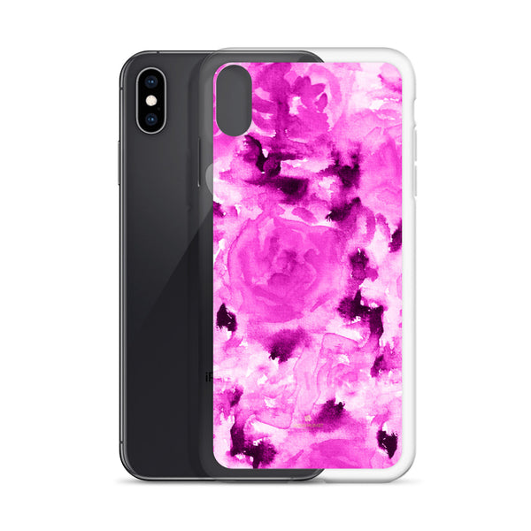 Floral Rose Print iPhone Case, BPA-Free Flexible Phone Case-Made in USA/EU-Heidi Kimura Art LLC-Heidi Kimura Art LLC