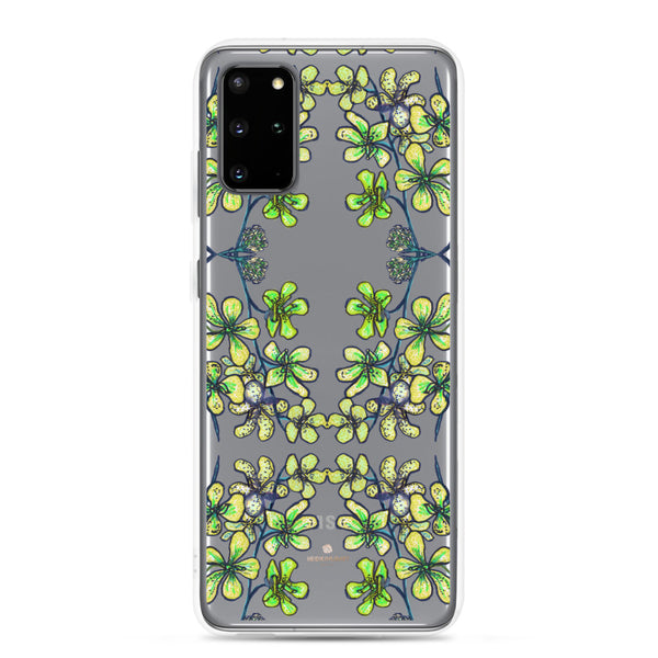 Yellow Orchid Samsung Case, Floral Print Phone Case-Printed in USA/EU-Heidi Kimura Art LLC-Samsung Galaxy S20 Plus-Heidi Kimura Art LLC