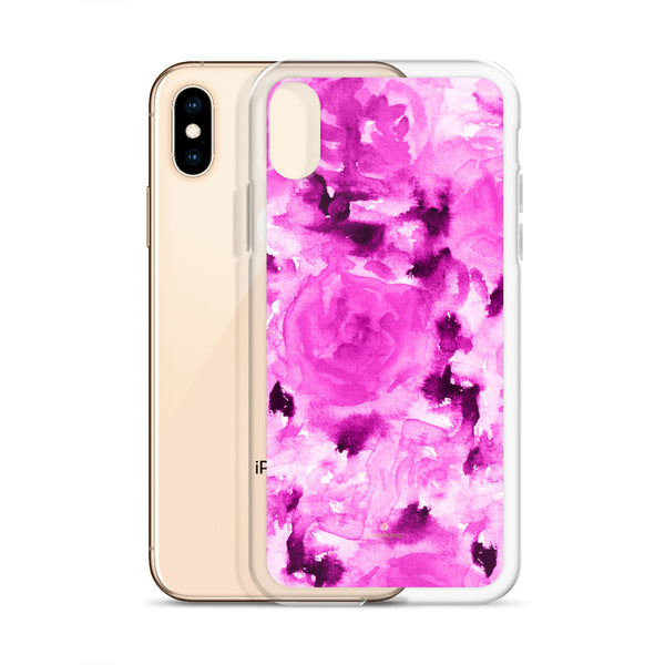 Floral Rose Print iPhone Case, BPA-Free Flexible Phone Case-Made in USA/EU-Heidi Kimura Art LLC-Heidi Kimura Art LLC