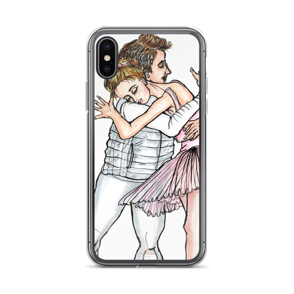 Dancing Ballet Couple, iPhone X | XS | XR | XS Max | 8 | 8+ | 7| 7+ |6/6S | 6+/6S+ Case- Made in USA-Phone Case-iPhone X-Heidi Kimura Art LLC