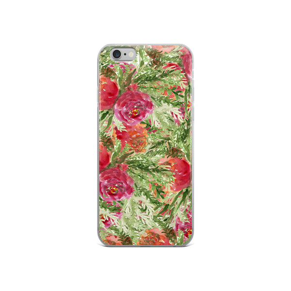 Red Garden Floral Rose, iPhone X | XS | XR | XS Max | 8 | 8+ | 7| 7+ |6/6S | 6+/6S+ Case- Made in USA-Phone Case-iPhone 6/6s-Heidi Kimura Art LLC