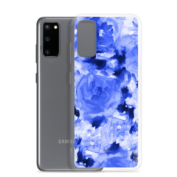 Blue Rose Floral Samsung Case, Flower Print Phone Case-Printed in USA-Heidi Kimura Art LLC-Heidi Kimura Art LLC