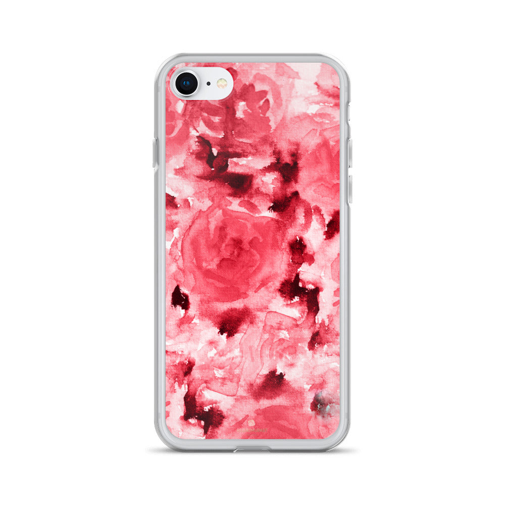 Ruby Red Rose Floral, iPhone X | XS | XR | XS Max | 8 | 8+ | 7| 7+ |6/6S | 6+/6S+ Case- Made in USA-Phone Case-iPhone 7/8-Heidi Kimura Art LLC