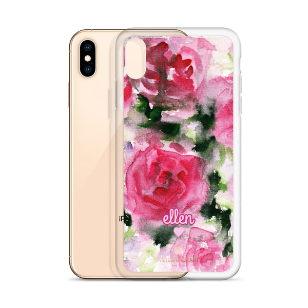 Pink Rose Personalized iPhone Case, Custom Case Phone Case-Heidi Kimura Art LLC-Heidi Kimura Art LLC