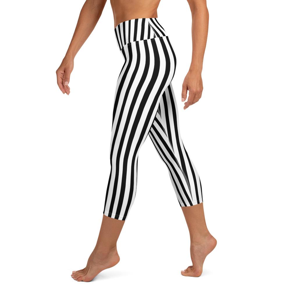 GPPZM Women Ankle Length Skinny Leggings Black White Horizontal Striped  Pants : Amazon.ca: Clothing, Shoes & Accessories