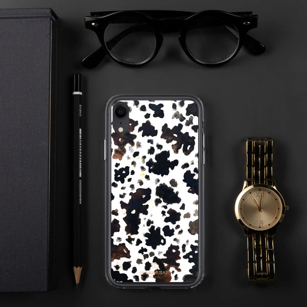 Cow Print iPhone Case, BPA-Free Animal Print Phone Case-Printed in USA/EU-Heidi Kimura Art LLC-iPhone XR-Heidi Kimura Art LLC