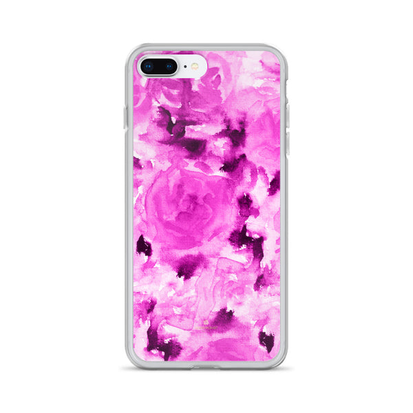 Floral Rose Print iPhone Case, BPA-Free Flexible Phone Case-Made in USA/EU-Heidi Kimura Art LLC-iPhone 7 Plus/8 Plus-Heidi Kimura Art LLC