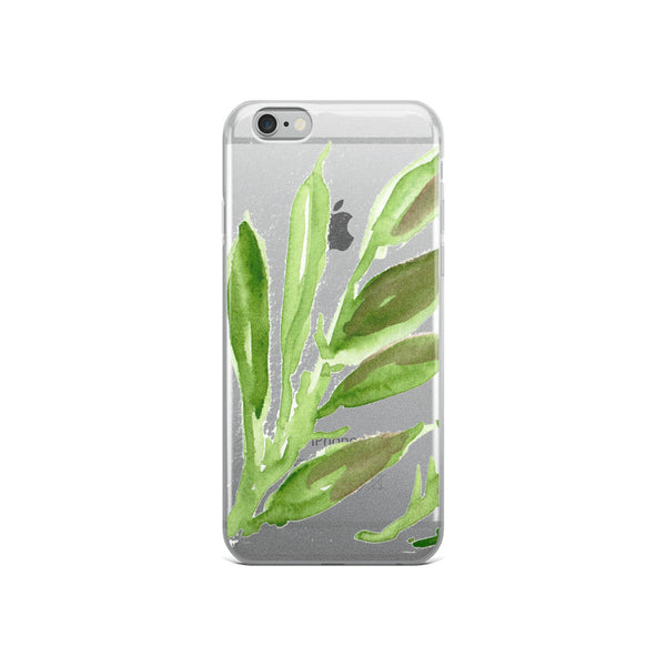 Green Leave Watercolor Print, iPhone X | XS | XR | XS Max | 8 | 8+ | 7| 7+ |6/6S | 6+/6S+ Case- Made in USA-Phone Cases-iPhone 6/6s-Heidi Kimura Art LLC