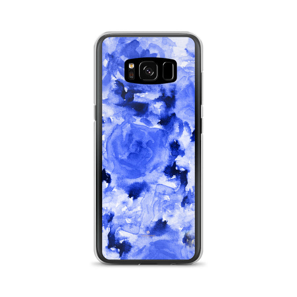 Blue Rose Floral Samsung Case, Flower Print Phone Case-Printed in USA-Heidi Kimura Art LLC-Samsung Galaxy S8-Heidi Kimura Art LLC