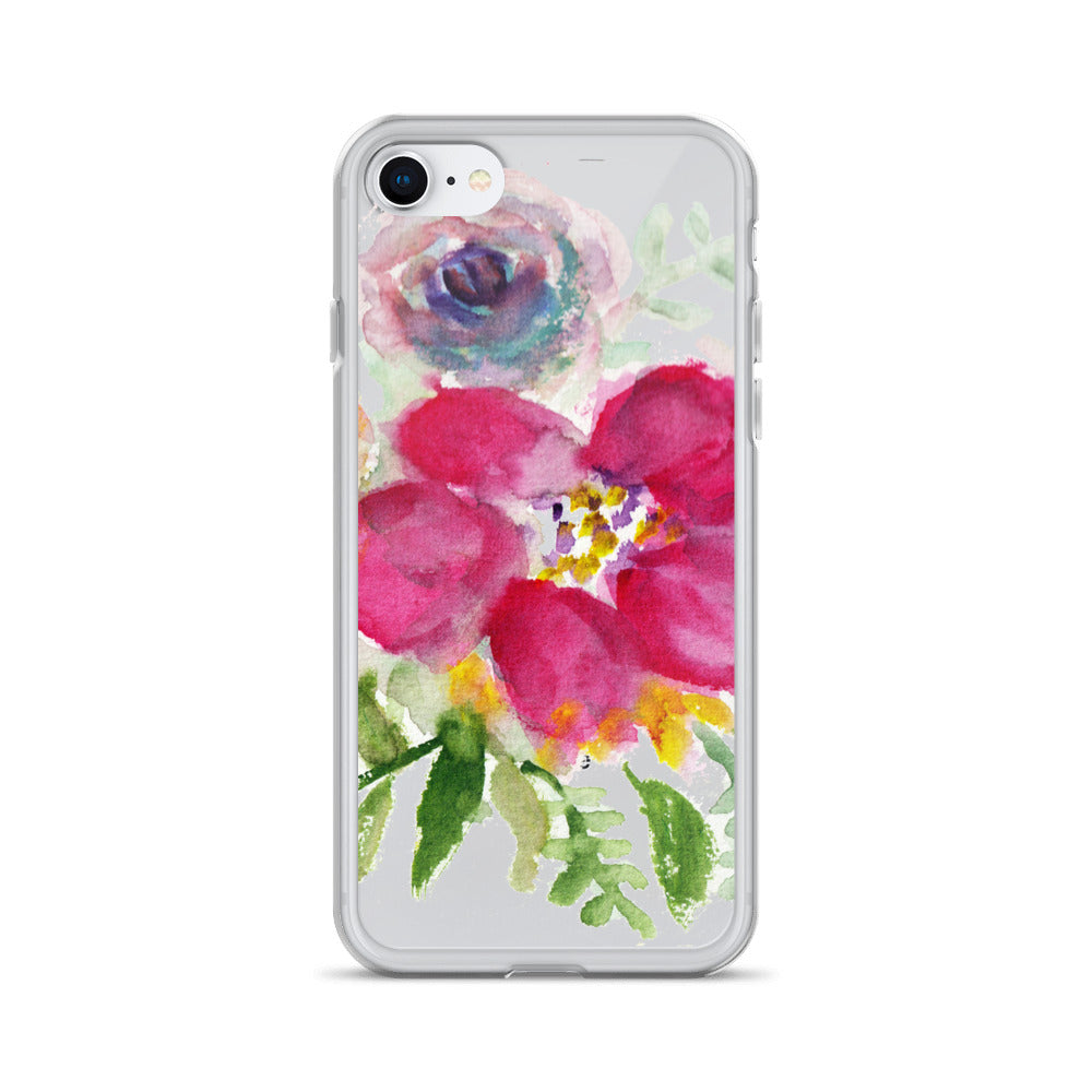 Summer Breeze Floral, iPhone X | XS | XR | XS Max | 8 | 8+ | 7| 7+ |6/6S | 6+/6S+ Case- Made in USA-Phone Cases-iPhone 7/8-Heidi Kimura Art LLC