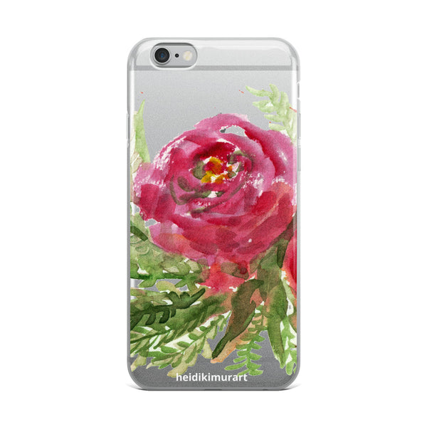Delightful Sweet Success, iPhone X | XS | XR | XS Max | 8 | 8+ | 7| 7+ |6/6S | 6+/6S+ Case- Made in USA-Phone Cases-iPhone 6 Plus/6s Plus-Heidi Kimura Art LLC Red Rose Floral Phone Case, Delightful Sweet Success Watercolor Floral Red Rose Print, iPhone X | XS | XR | XS Max | 8 | 8+ | 7| 7+ |6/6S | 6+/6S+ Case- Made in USA 