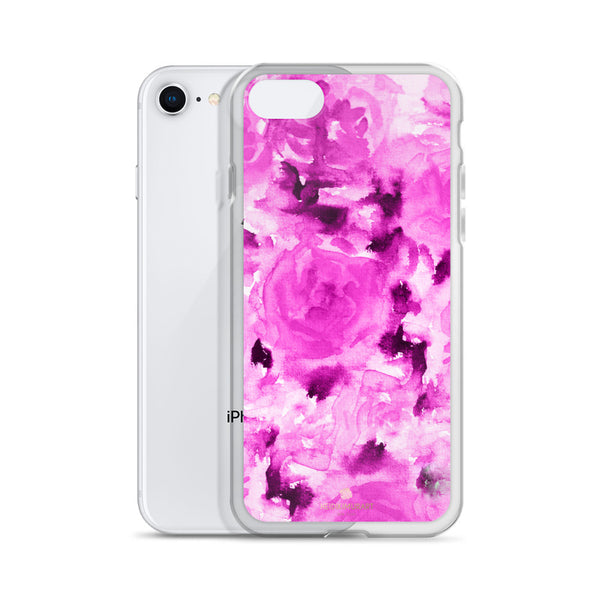 Candy Pink Rose Floral, iPhone X | 8 | 8+ | 7| 7+ |6/6S | 6+/6S+ Case- Made in USA-Phone Case-Heidi Kimura Art LLC