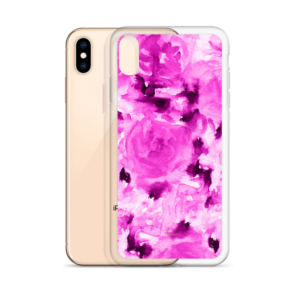 Floral Rose Print iPhone Case, BPA-Free Flexible Phone Case-Made in USA/EU-Heidi Kimura Art LLC-Heidi Kimura Art LLC