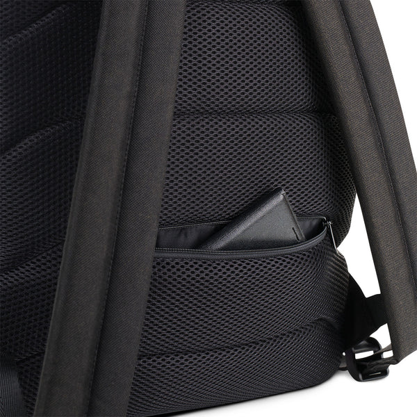 Pink Black Stars Pattern Print Designer Backpack For School/ Travel Bag- Made in USA/EU-Backpack-Heidi Kimura Art LLC