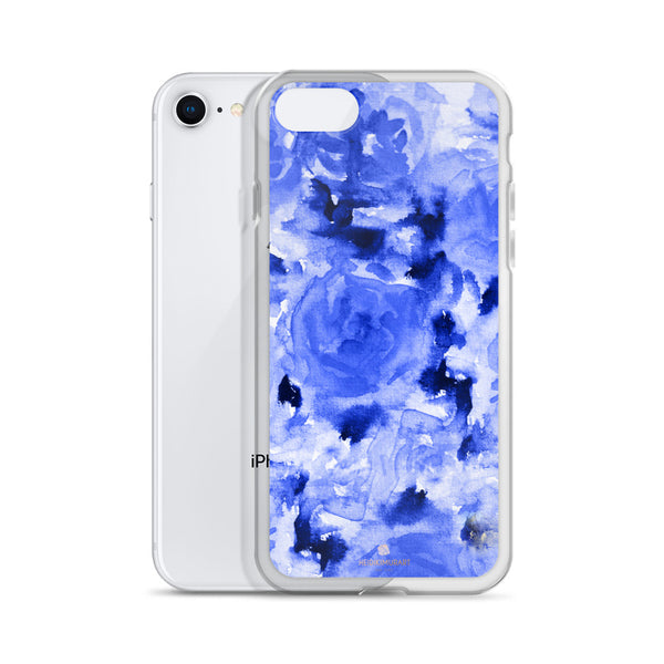 Sapphire Blue Floral Rose, iPhone X | XS | XR | XS Max | 8 | 8+ | 7| 7+ |6/6S | 6+/6S+ Case-Phone Case-Heidi Kimura Art LLC