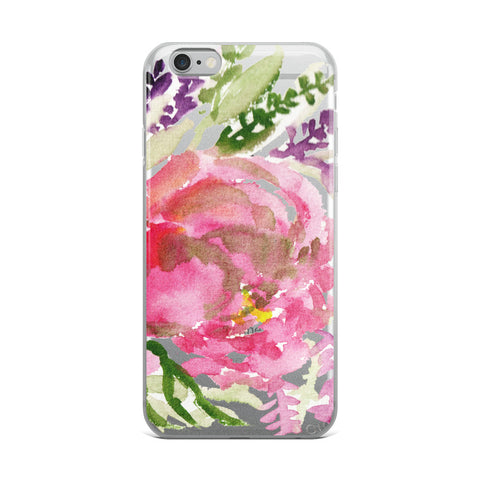 Light Pink Rose Flower Girlie Floral Print, iPhone Cellphone Phone Case- Made in USA-Phone Case-iPhone 6 Plus/6s Plus-Heidi Kimura Art LLC